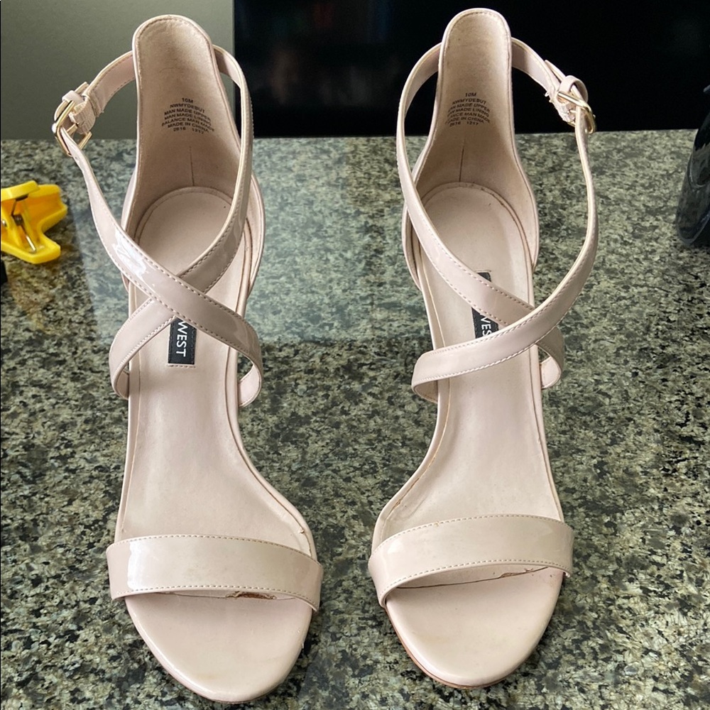 Nine West Women's Nude Strappy Sandals